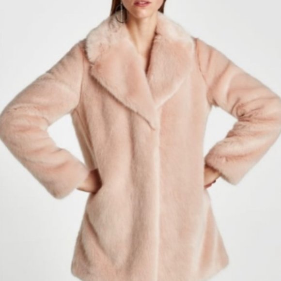 Zara Jackets Coats Zara Faux Fur Coat Pink Poshmark